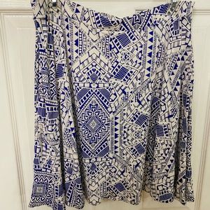 Cynthia Rowley Aztec Pattern Short Skirt